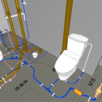 床転がし配管 床転がし配管