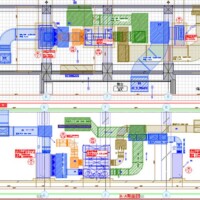 機械室平面・断面図 機械室平面・断面図