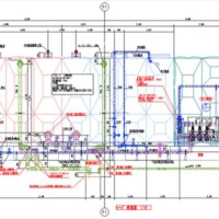 受水槽配管(ポンプ水槽内) 受水槽配管(ポンプ水槽内)