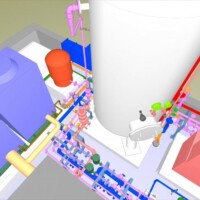 屋上貯湯槽配管 屋上貯湯槽配管